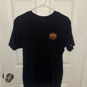 Vans Black T-Shirt With Yellow Accents